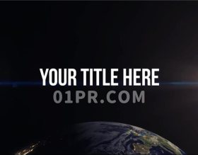Pr图形模板 宇宙科技星球大气纪录文字标题字幕LOGO Pr片头标题